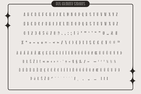 Fox Gravity 4 Font Style Font Fox7 By Rattana 