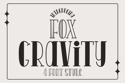 Fox Gravity 4 Font Style Font Fox7 By Rattana 