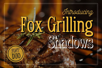 Fox Grilling Font Duo Font Fox7 By Rattana 