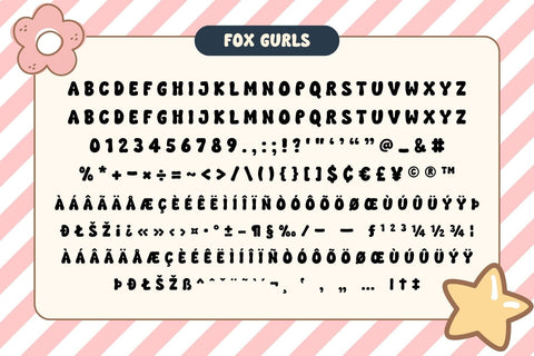 Fox Gurls 4 Fonts Style Font Fox7 By Rattana 