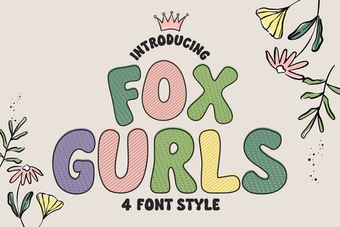 Fox Gurls 4 Fonts Style Font Fox7 By Rattana 