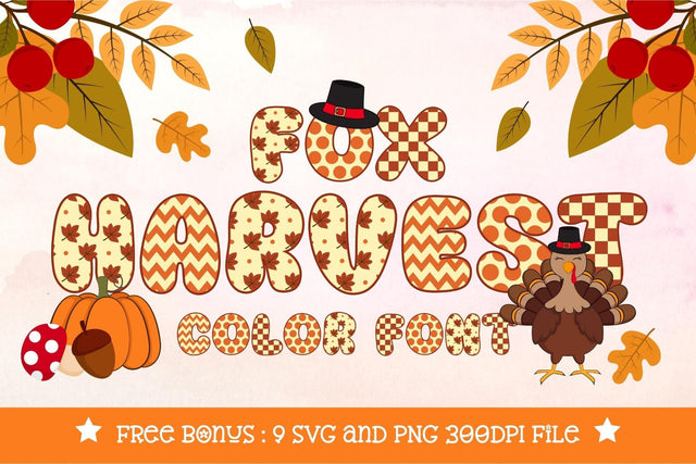 Fox Harvest Color Font Font Fox7 By Rattana 