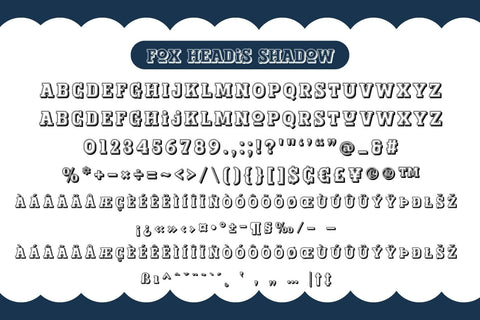 Fox Headis Fonts 3 Style Font Fox7 By Rattana 