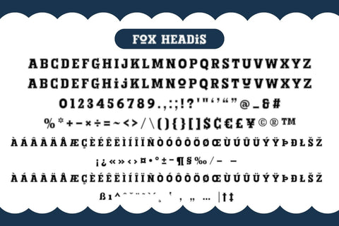 Fox Headis Fonts 3 Style Font Fox7 By Rattana 