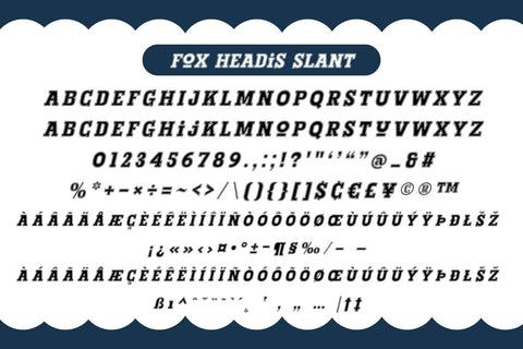 Fox Headis Fonts 3 Style Font Fox7 By Rattana 