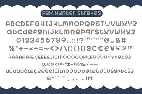Fox Hunter Fonts 5 Style Font Fox7 By Rattana 