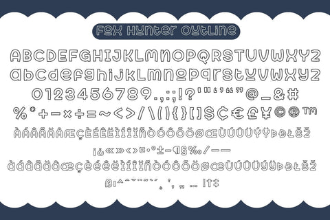 Fox Hunter Fonts 5 Style Font Fox7 By Rattana 