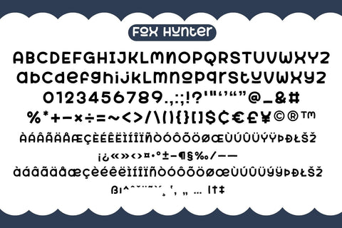 Fox Hunter Fonts 5 Style Font Fox7 By Rattana 