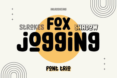 Fox Jogging Font Trio Font Fox7 By Rattana 