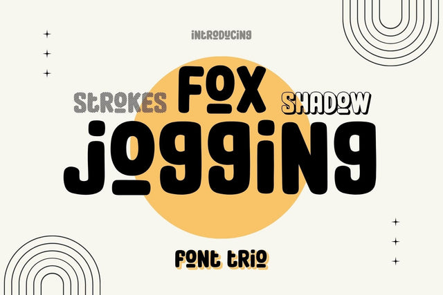 Fox Jogging Font Trio Font Fox7 By Rattana 