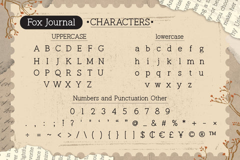 Fox Journal Font Font Fox7 By Rattana 