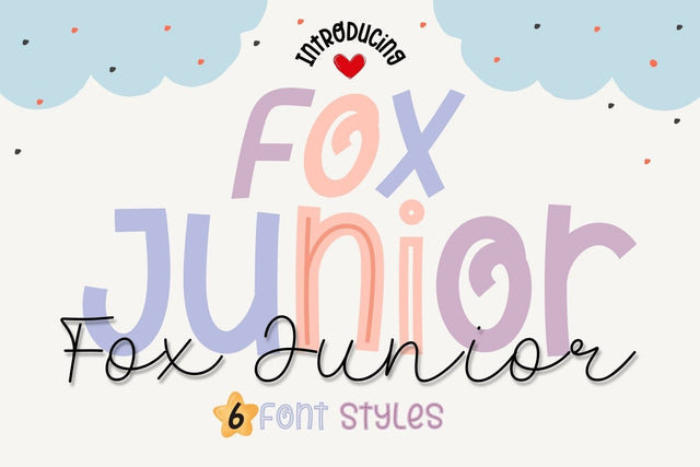 Fox Junior 6 Font Styles Font Fox7 By Rattana 