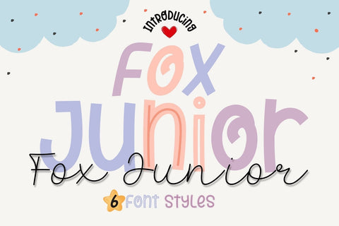 Fox Junior 6 Font Styles Font Fox7 By Rattana 