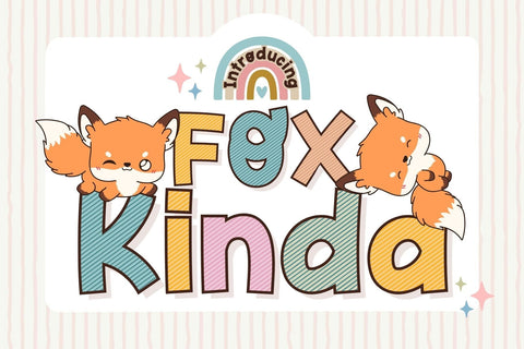 Fox Kinda Font Font Fox7 By Rattana 