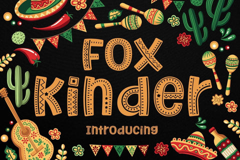 Fox Kinder Font Font Fox7 By Rattana 
