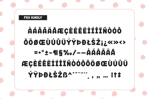 Fox Kindly Font Trio Font Fox7 By Rattana 