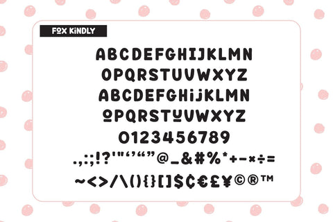 Fox Kindly Font Trio Font Fox7 By Rattana 