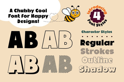 Fox Koolie : 4 Font styles Font Fox7 By Rattana 