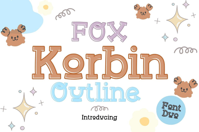 Fox Korbin Font Duo SVG Fox7 By Rattana 