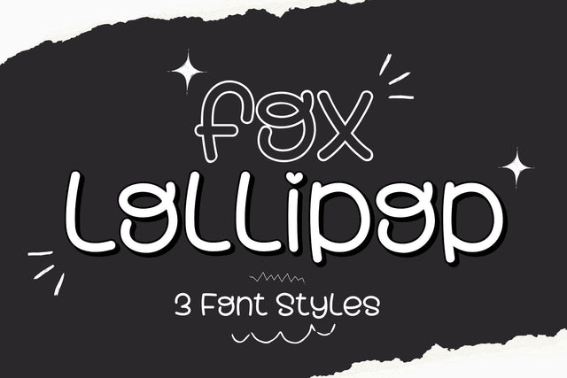 Fox Lollipop 3 Font Styles Font Fox7 By Rattana 