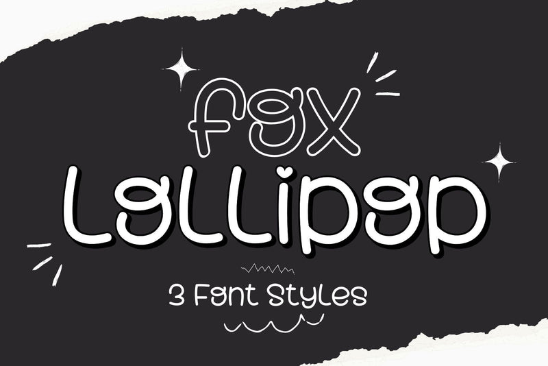 Fox Lollipop 3 Font Styles Font Fox7 By Rattana 