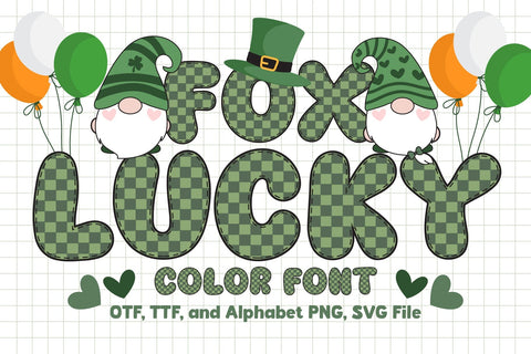 Fox Lucky Color Font Font Fox7 By Rattana 