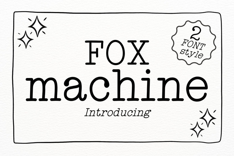 Fox Machine Font Font Fox7 By Rattana 