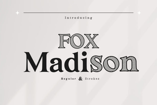 Fox Madison Font Duo Font Fox7 By Rattana 