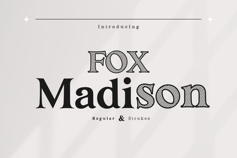 Fox Madison Font Duo Font Fox7 By Rattana 