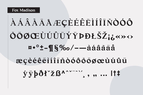 Fox Madison Font Duo Font Fox7 By Rattana 