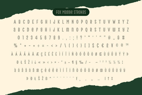 Fox Maggie: 4 Font Styles Font Fox7 By Rattana 