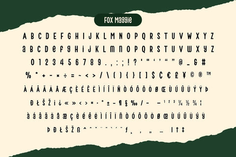 Fox Maggie: 4 Font Styles Font Fox7 By Rattana 