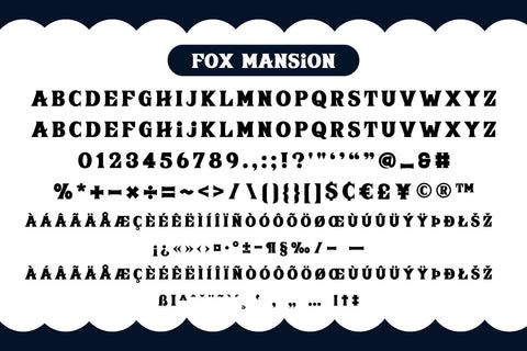 Fox Mansion 5 Fonts Style Font Fox7 By Rattana 