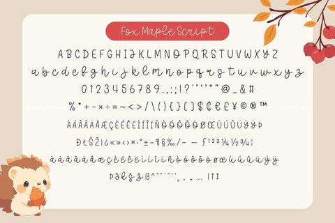 Fox Maple Trio Font Font Fox7 By Rattana 