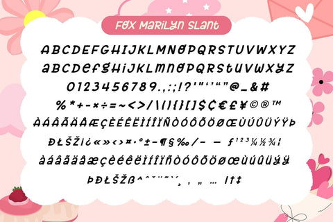 Fox Marilyn 5 Font Style Font Fox7 By Rattana 