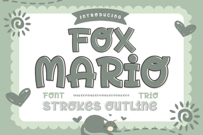 Fox Mario Font Trio Font Fox7 By Rattana 