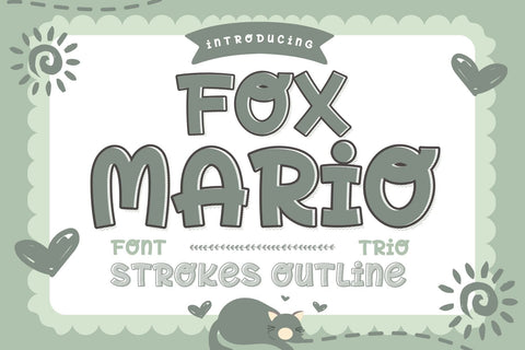 Fox Mario Font Trio Font Fox7 By Rattana 