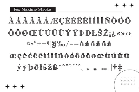 Fox Maximo Font Trio Font Fox7 By Rattana 