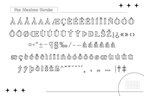 Fox Maximo Font Trio Font Fox7 By Rattana 