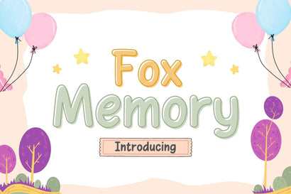 Fox Memory Font Font Fox7 By Rattana 