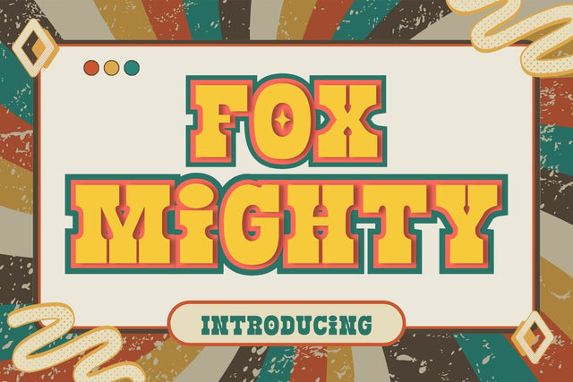Fox Mighty Font Fox7 By Rattana 