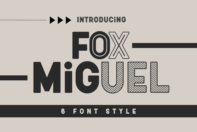 Fox Miguel 6 Fonts Style Font Fox7 By Rattana 