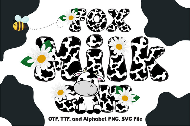 Fox Milkcow Color Font Font Fox7 By Rattana 