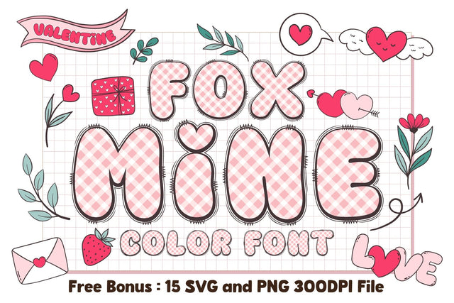 Fox Mine Color Font Font Fox7 By Rattana 