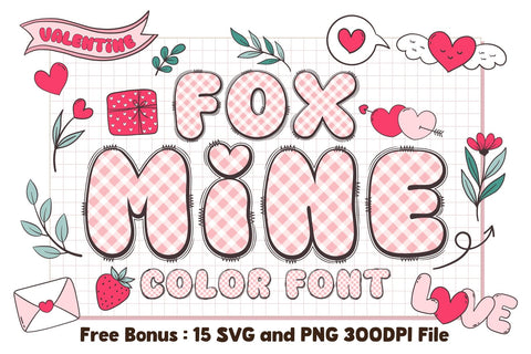 Fox Mine Color Font Font Fox7 By Rattana 