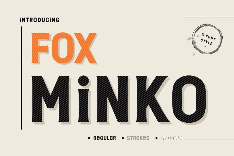 Fox Minko Font Fox7 By Rattana 