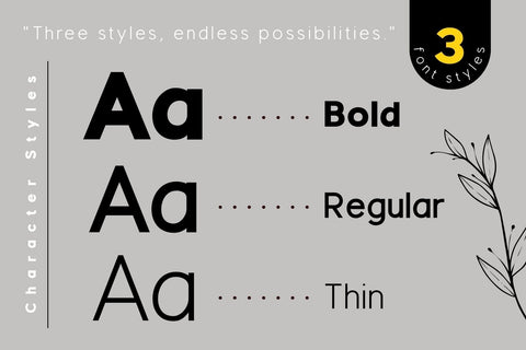 Fox Mino 3 Font Styles Font Fox7 By Rattana 