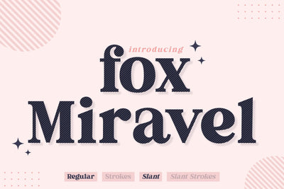 Fox Miravel Font Fox7 By Rattana 