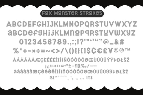 Fox Monster Fonts 5 Style Font Fox7 By Rattana 