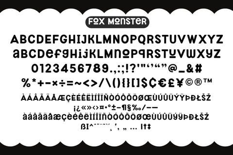 Fox Monster Fonts 5 Style Font Fox7 By Rattana 